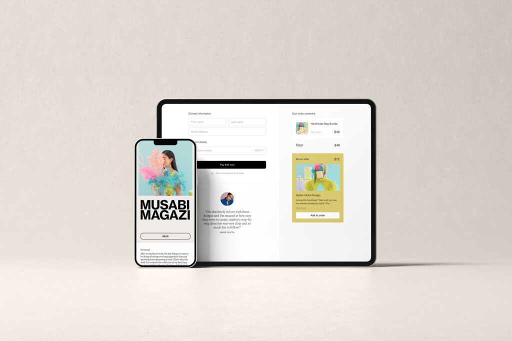 Flodesk email form template example